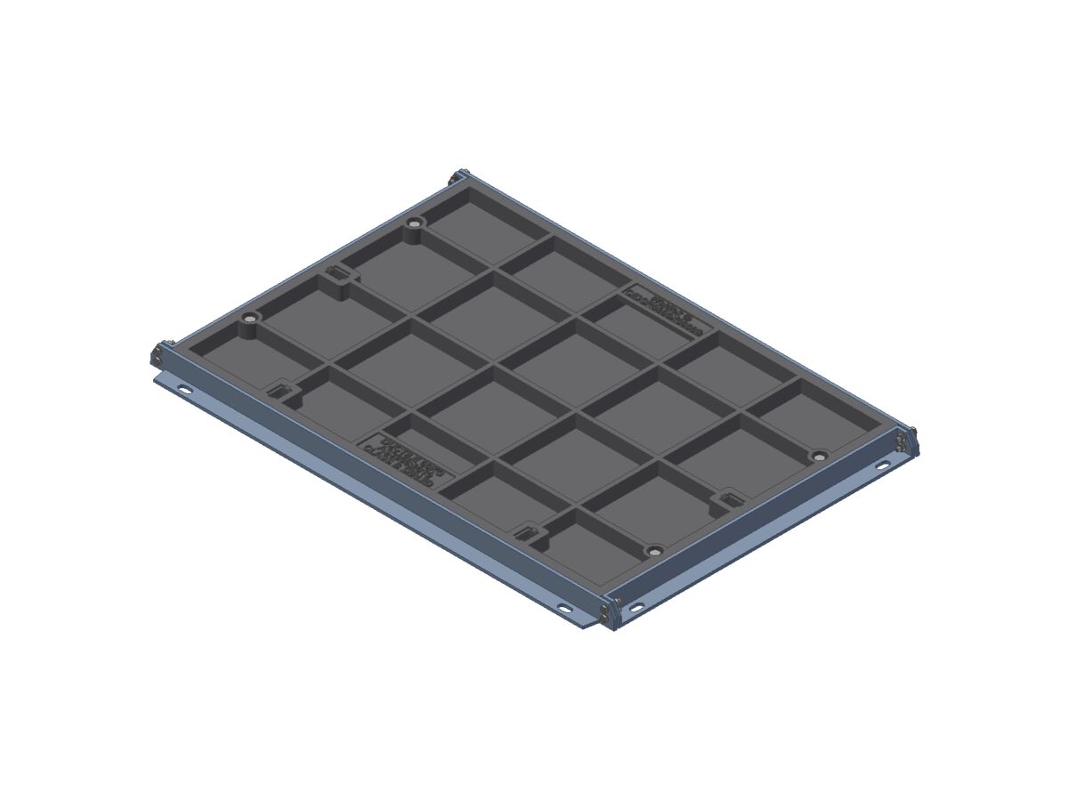 reece Ductile Iron Infill Boltdown Cover & Frame Class B Clear Opening 900mm x 600mm