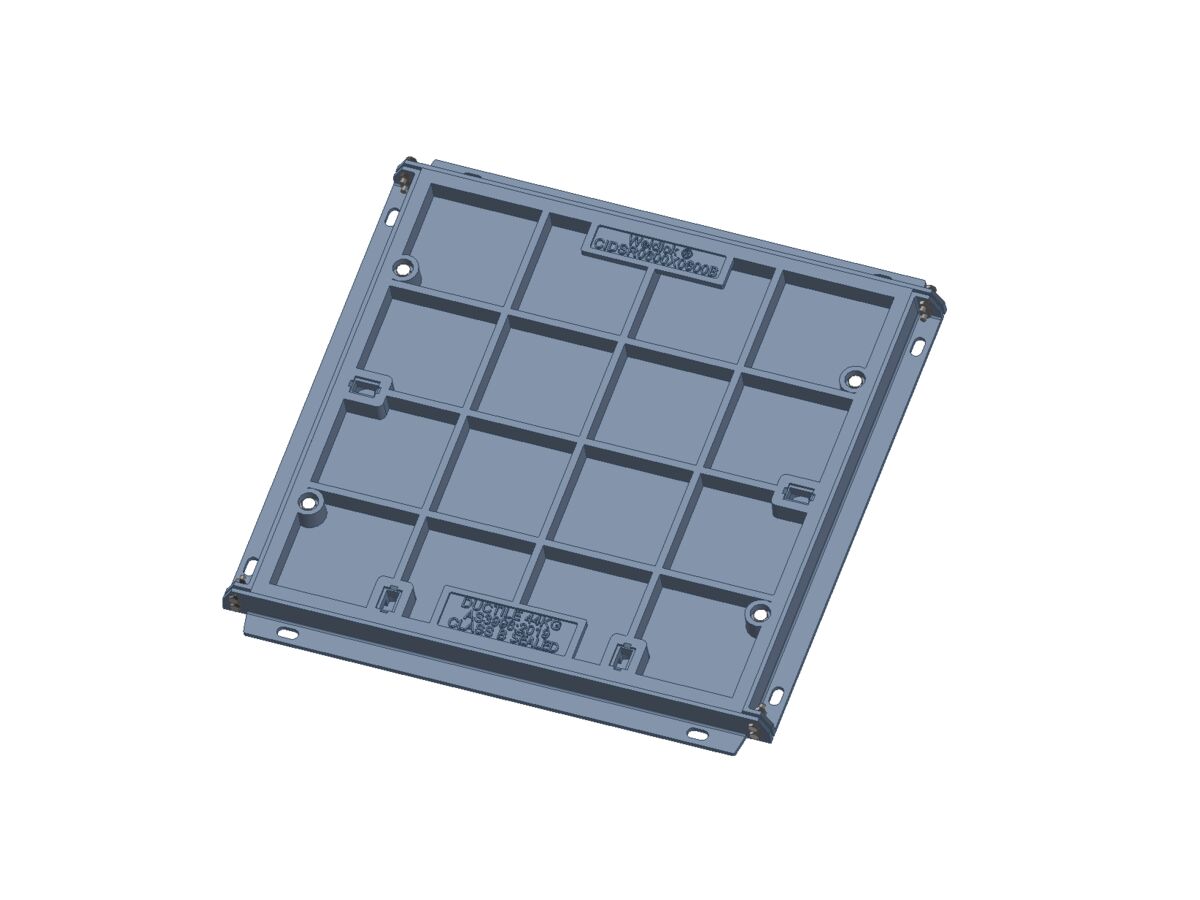 reece Ductile Iron Infill Boltdown Cover & Frame Class B Clear Opening 600mm x 600mm