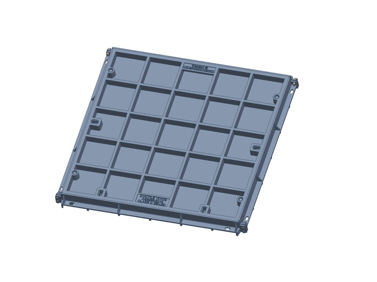 reece Ductile Iron Infill Boltdown Cover & Frame Class D Clear Opening 900mm x 900mm