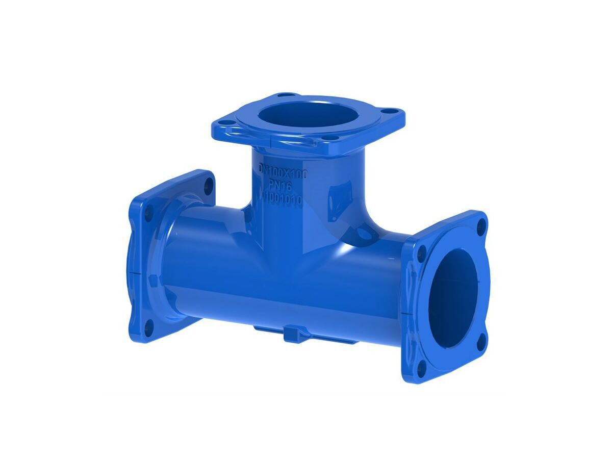 reece Ductile Iron Tee (Flange x Flange x Flange) PN16 B5 600mm x 600mm
