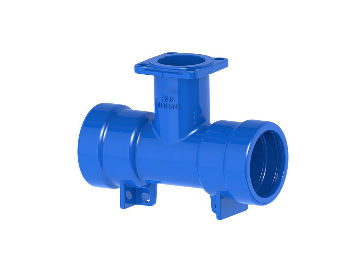 reece Ductile Iron Tee (Socket x Socket x Flange) PN16 B5 FC 375mm x 300mm