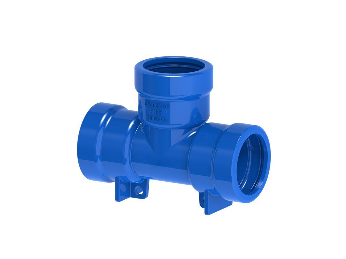 reece Ductile Iron Tee (Socket x Socket x Socket) PN16 250mm x 150mm