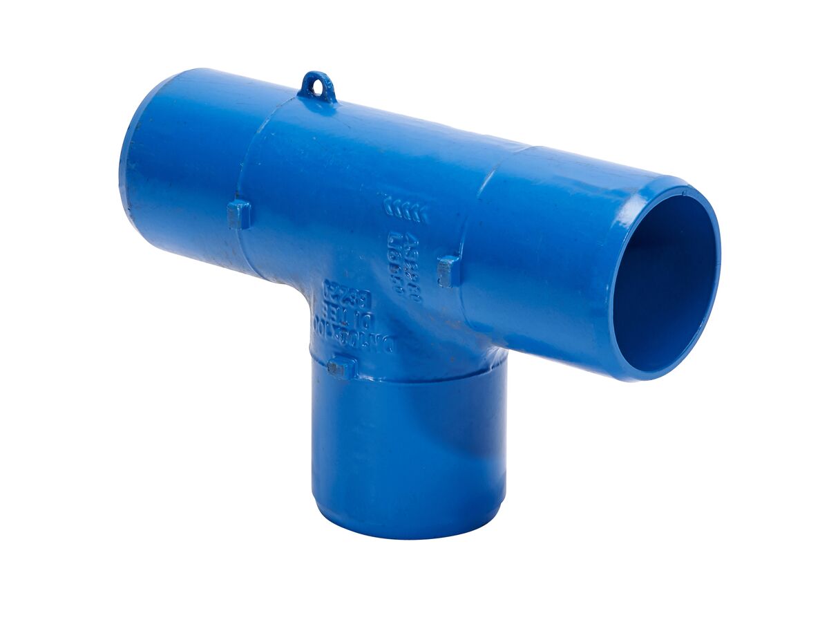 reece Ductile Iron Tee (Spigot x Spigot x Spigot) 200mm x 100mm