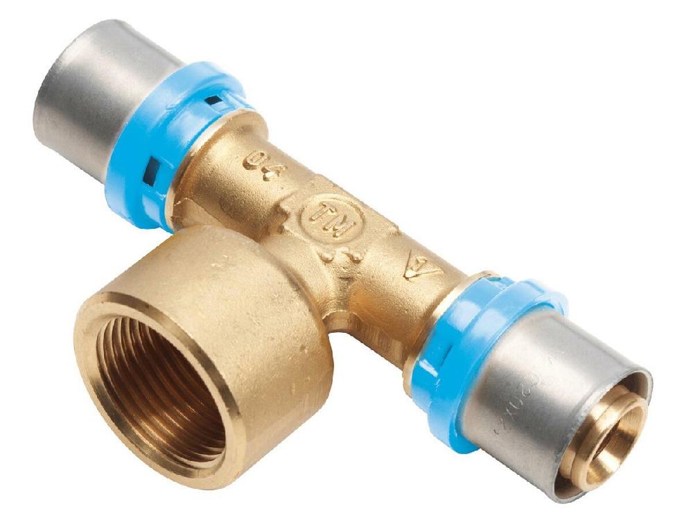 reece Duopex Water Crimp Female Tee 50mm x 50mm x (3/4")
