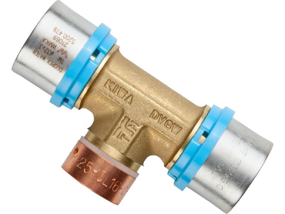 reece Duopex Water Crimp Reducing Tee 40mm x 32mm x (32mm)