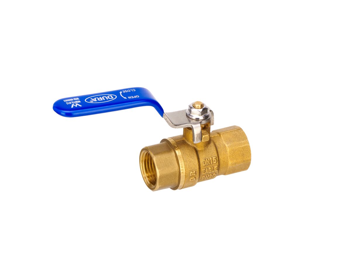 Reece Dura Brass Water Ball Valve Female & Female 15mm