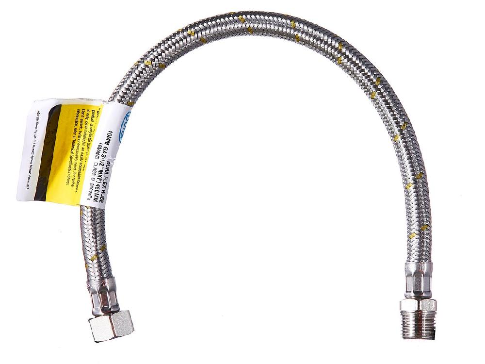 reece Dura Flex Hose 10mm Gas (1/2" Male & Female) 450mm