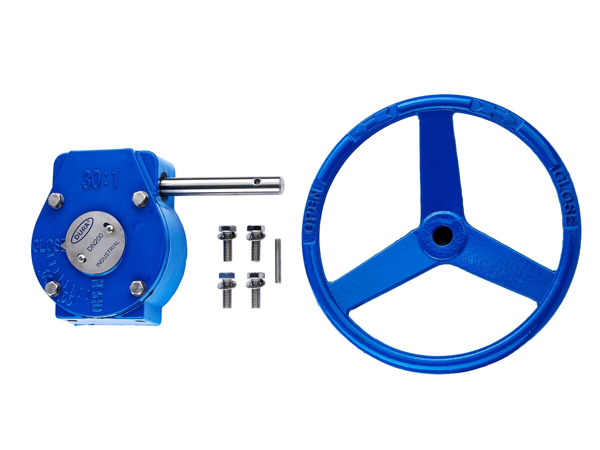 Reece Dura Industrial Non - Potable / Non - Drinking Water Butterfly Valve Lugged Table E With Gear Operated DN 200
