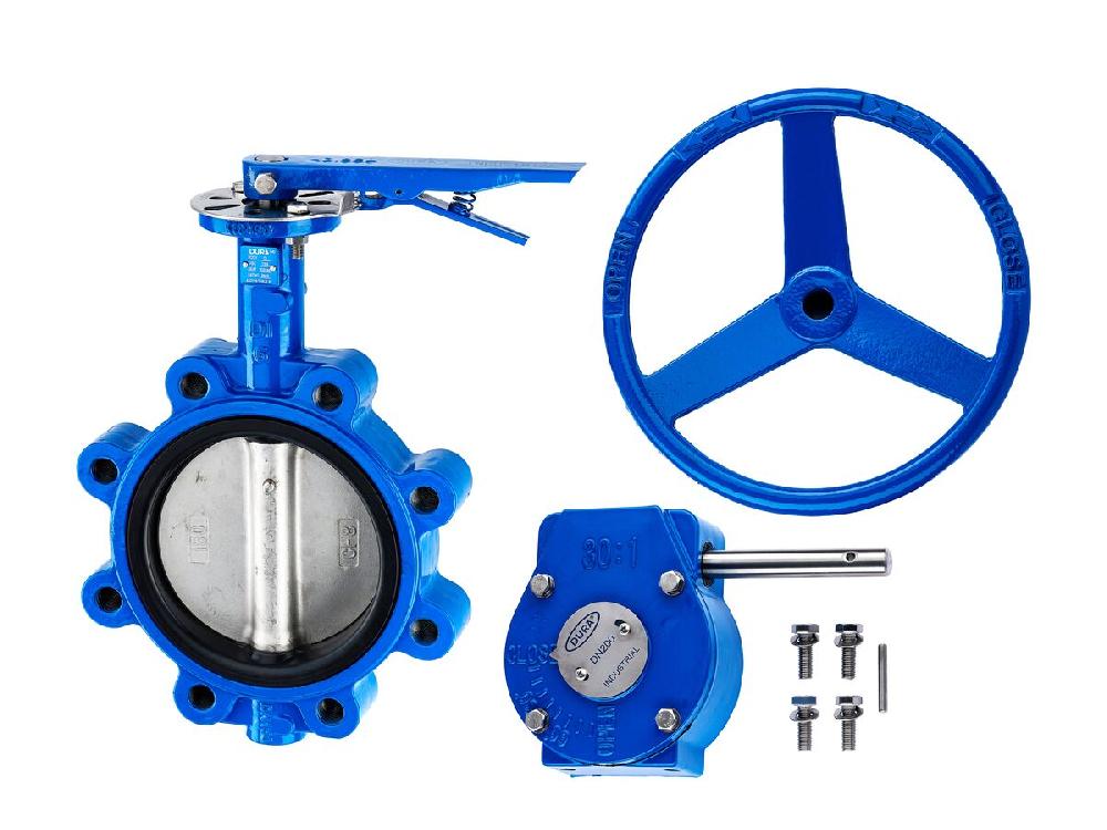 reece Dura Industrial Non - Potable / Non - Drinking Water Butterfly Valve Lugged Table E with Gear Operated DN 200