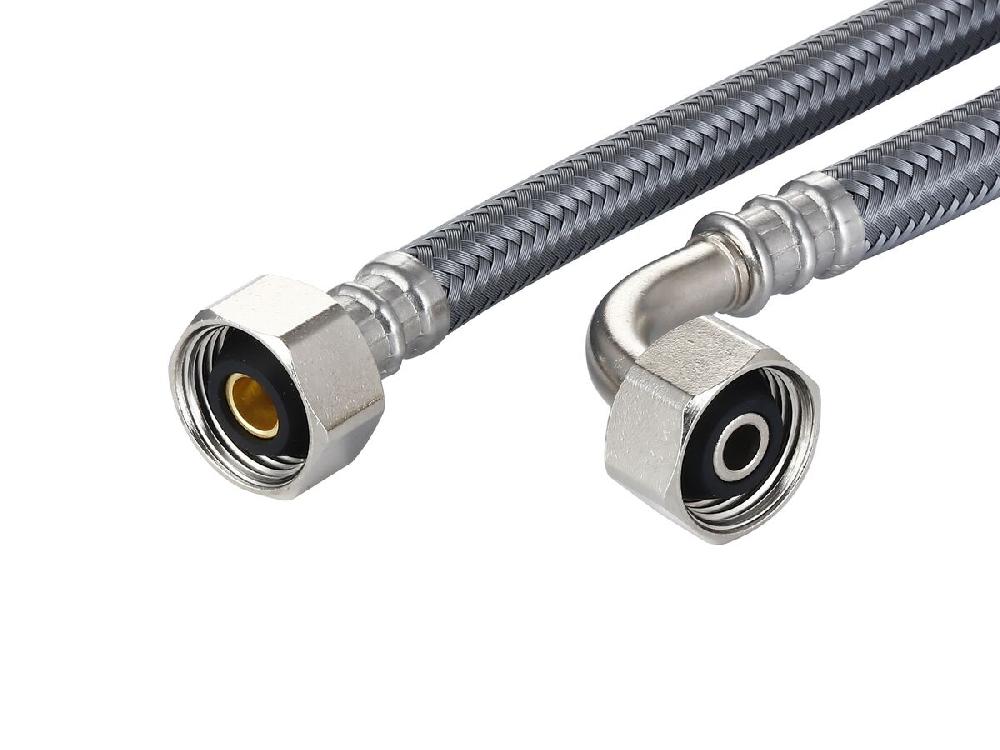 Reece Dura Pex Flex Hose Water With Elbow 450mm Nylon Low-Temp Lead Free