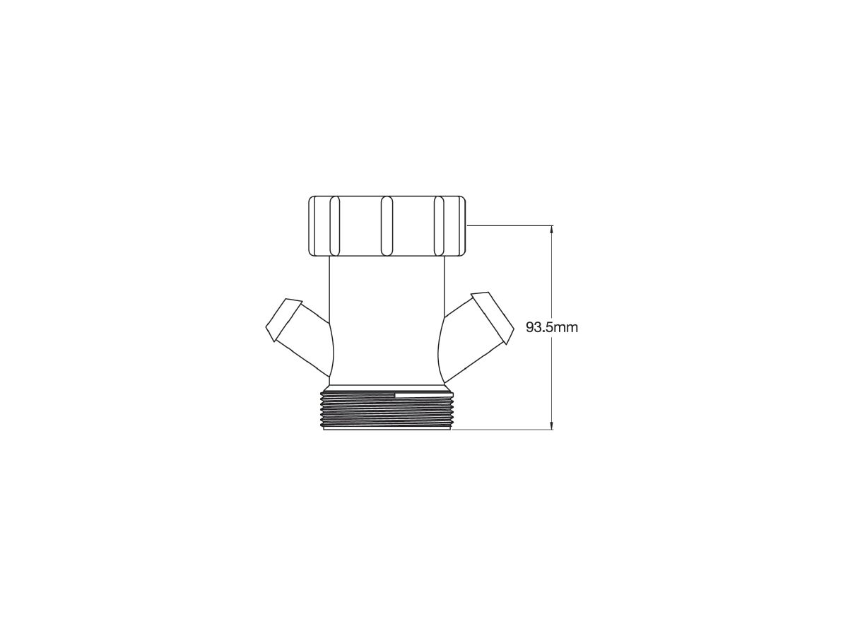 Reece Dura Trap Extension With Overflow 50mm X 60mm