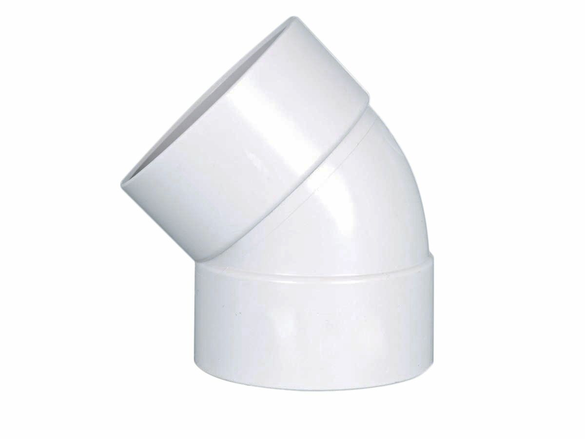 reece DWV Bend 150mm x 45 Degree Female & Female Plain