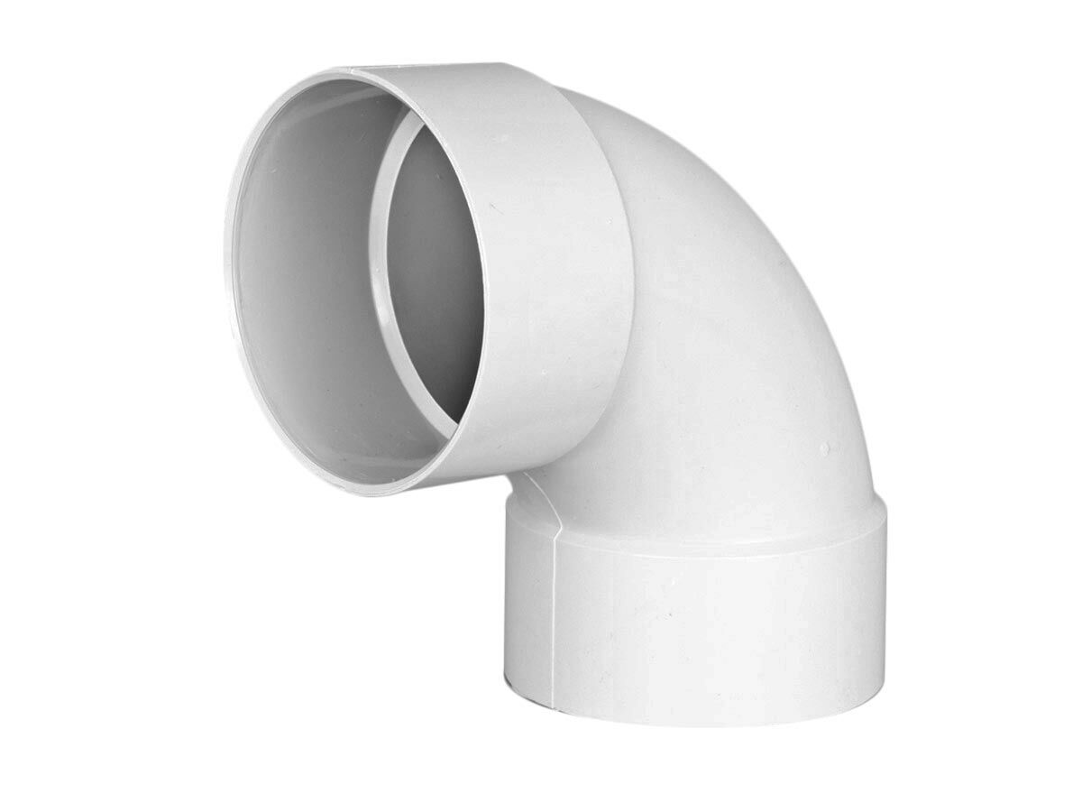 reece DWV Bend 225mm x 90 Degree Female & Female Plain Moulded