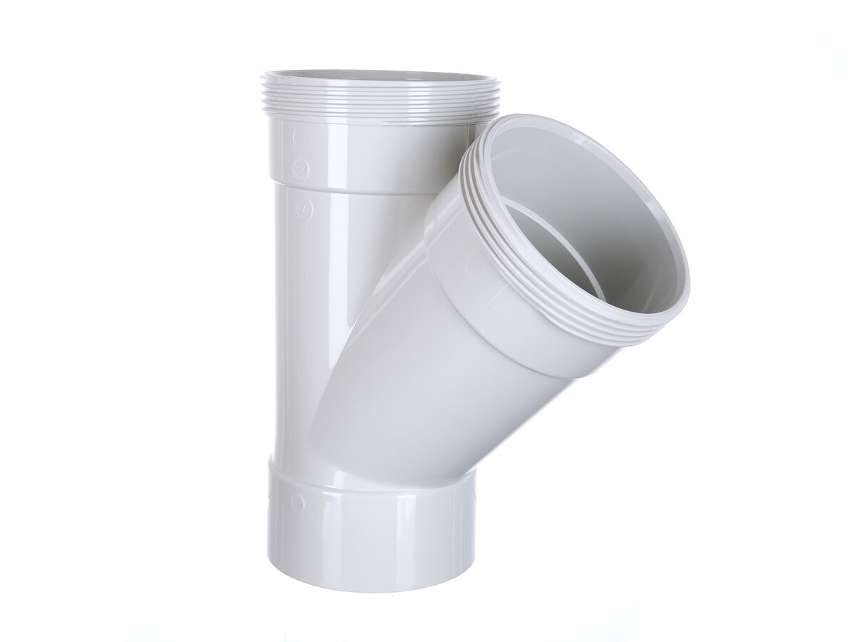 reece DWV Junction 100mm x 45 Degree Female & Female Plain (OB)