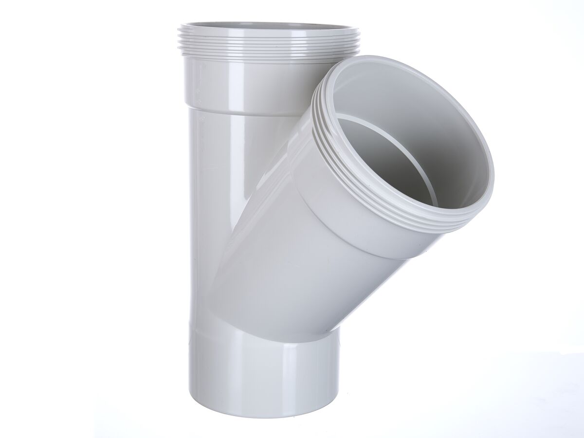reece DWV Junction 100mm x 45 Degree Male & Female Plain