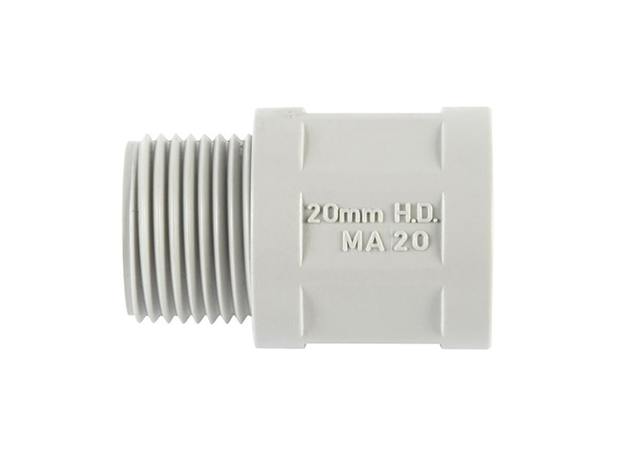reece Eureka Gland Straight 20mm to Corrugated Grey MA20GR