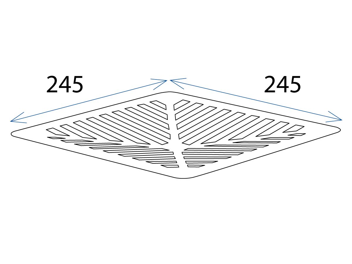 Reece Everhard 250mm Rainwater Pit Grate Only Alumimium