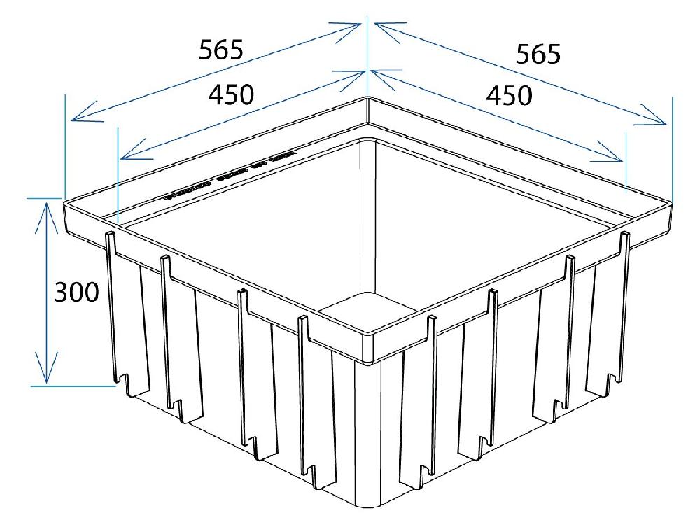 Reece Everhard 450mm Stormwater Pit Riser Only 300mm