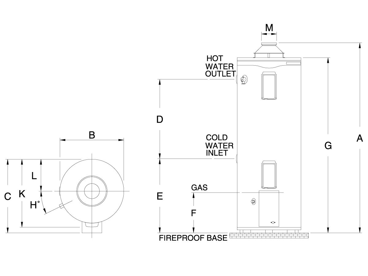Reece Everhot 275L Internal Heavy Duty N/G Hot Water System