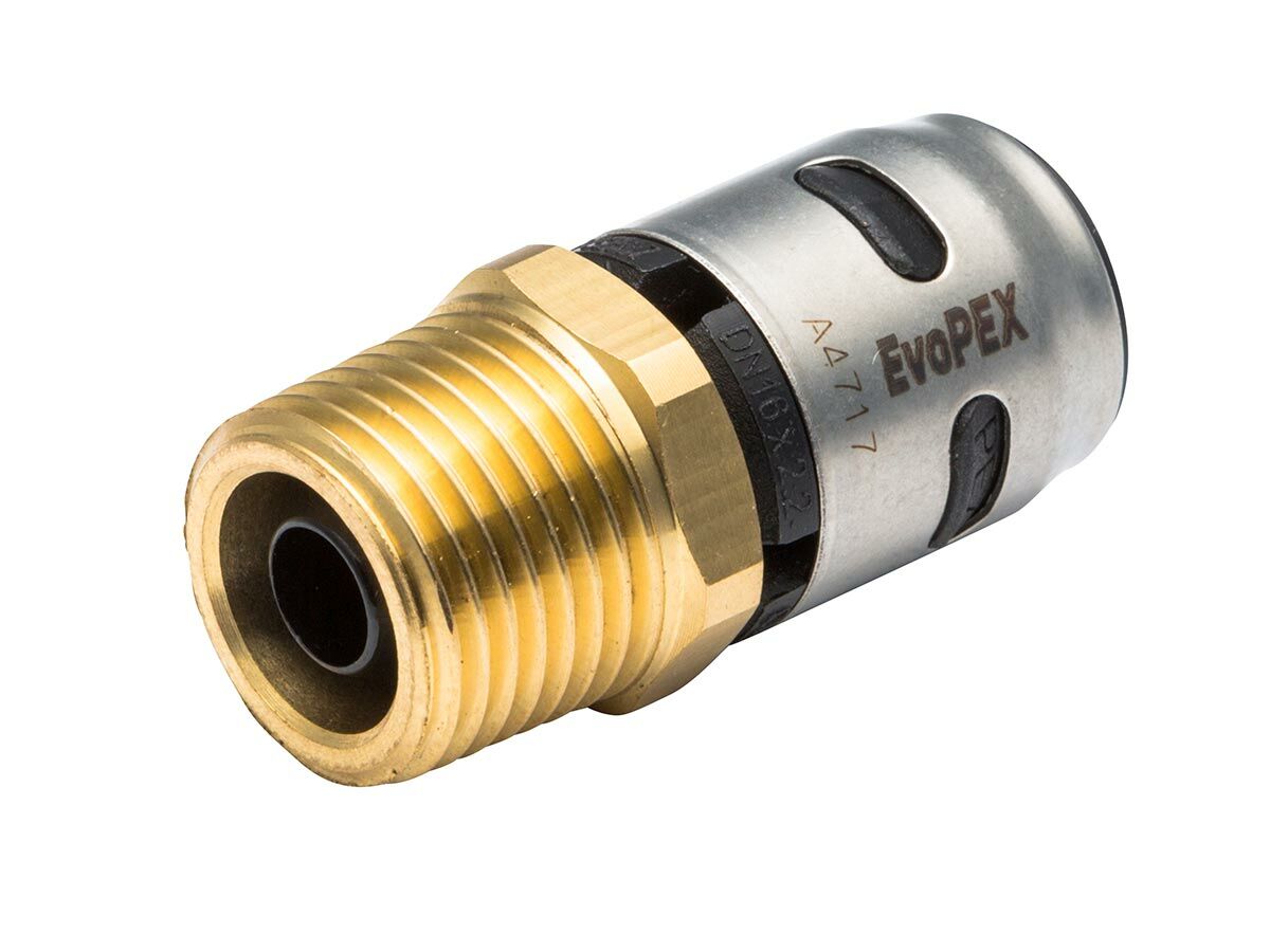 reece EvoPex Lead Free Straight Connector Male 16mm x 1/2" BSP