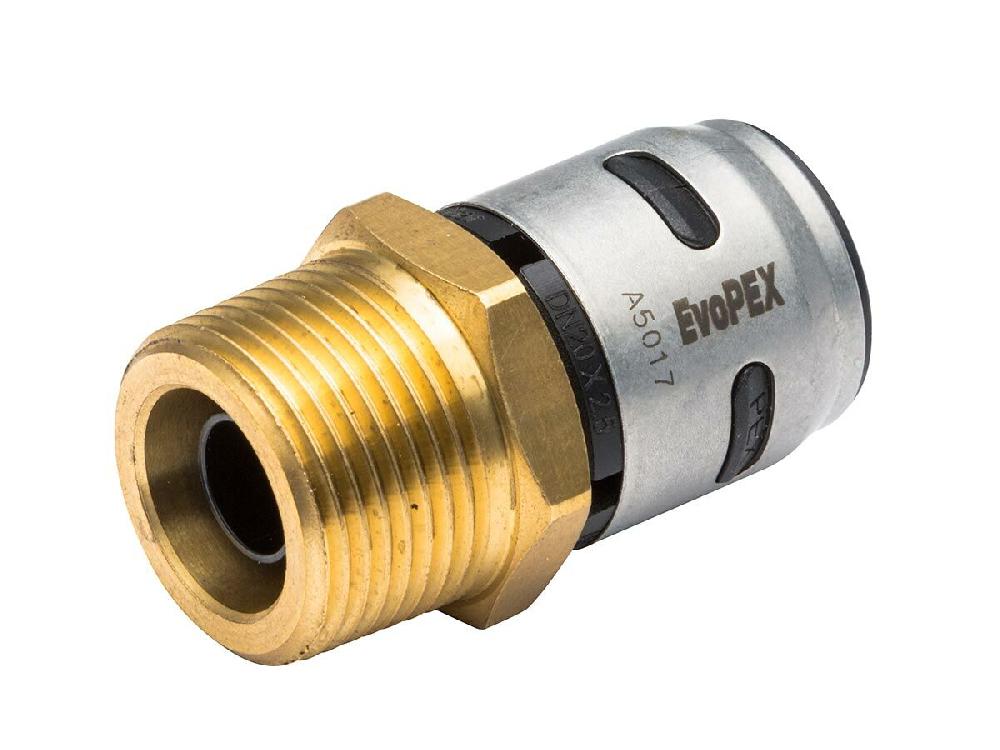 reece EvoPex Lead Free Straight Connector Male 20mm x 3/4" BSP