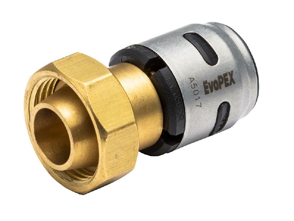 reece EvoPex Lead Free Straight Loose Nut Connector 16mm x 1/2" Female