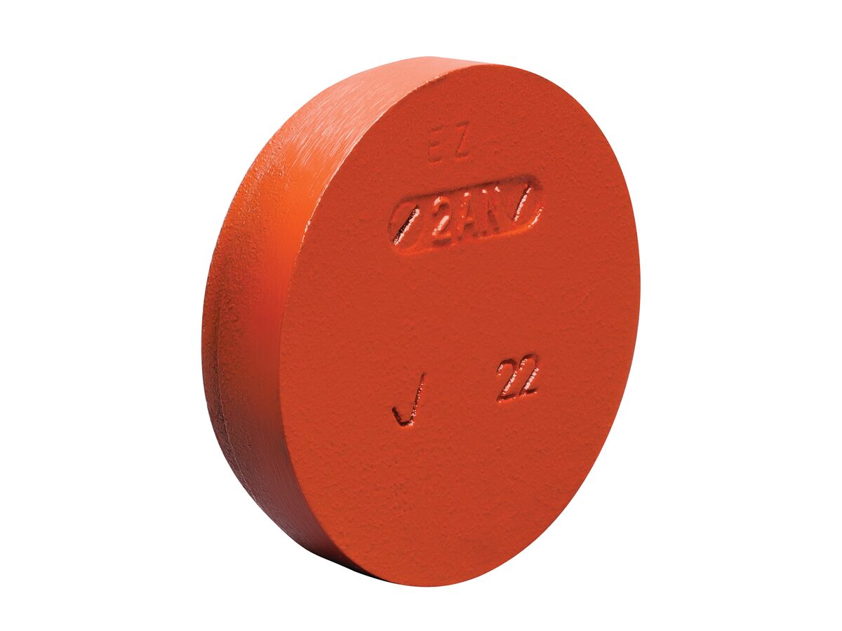 reece Fire Victaulic S/60 End Cap Orange Painted 150mm (165)