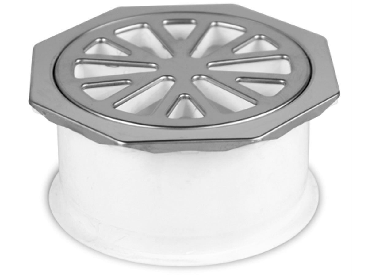 reece Flexi-Fin Drainers Grate Hex Stainless Steel 100mm