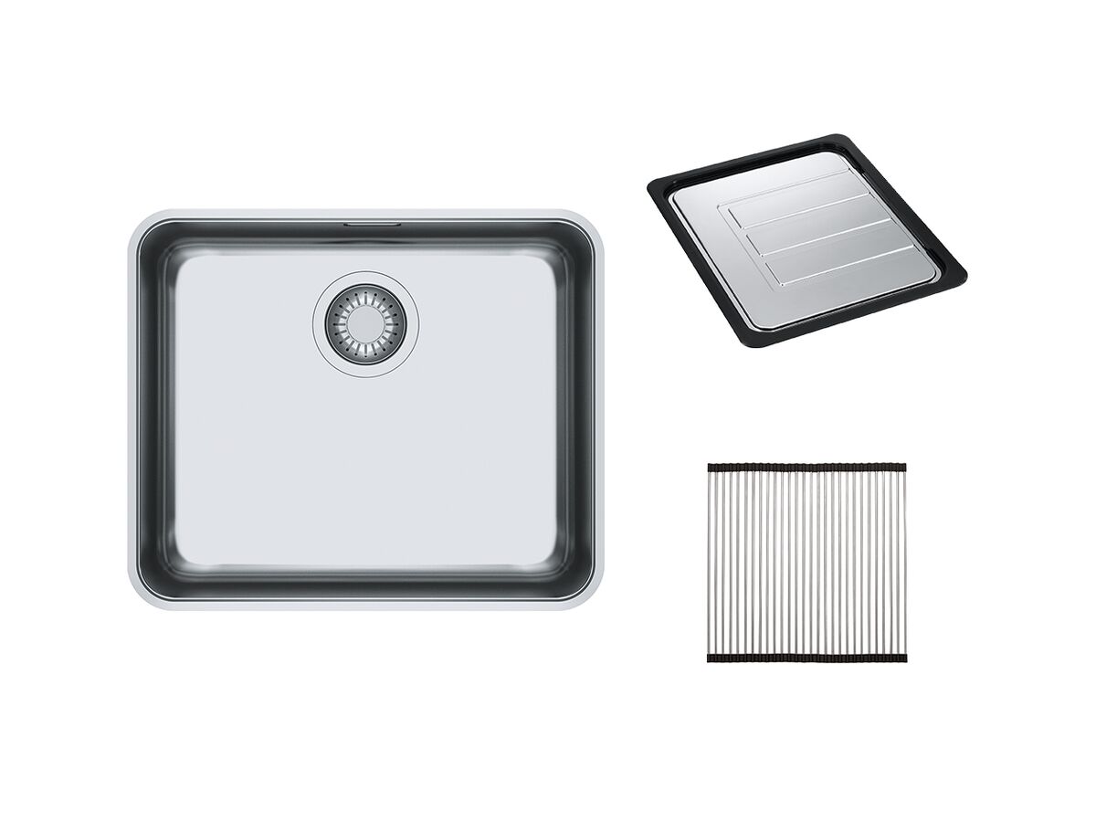reece Franke Ancona ANX110-48 Single Bowl Undermount Sink Pack Type 2 Stainless Steel