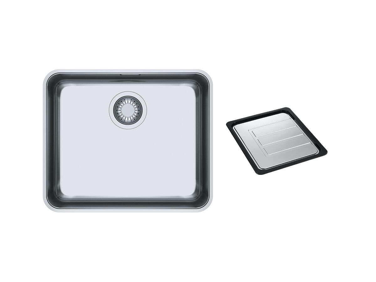 reece Franke Ancona ANX110-48 Single Bowl Undermount Sink Pack Type 1 Stainless Steel