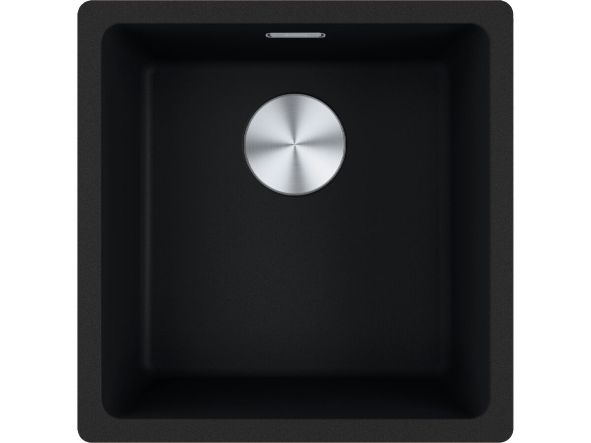 reece Franke City Fragranite Single Bowl 390mm Undermount Sink Onyx