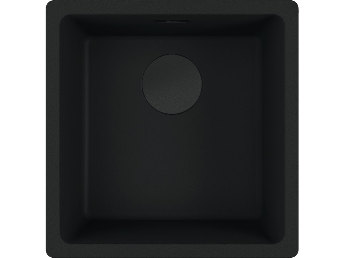 reece Franke City Fragranite Single Bowl 390mm Undermount Sink Matte Black