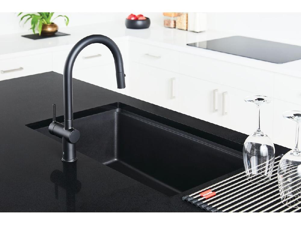 Reece Franke City Fragranite Single Bowl 750mm Undermount Sink Matte Black