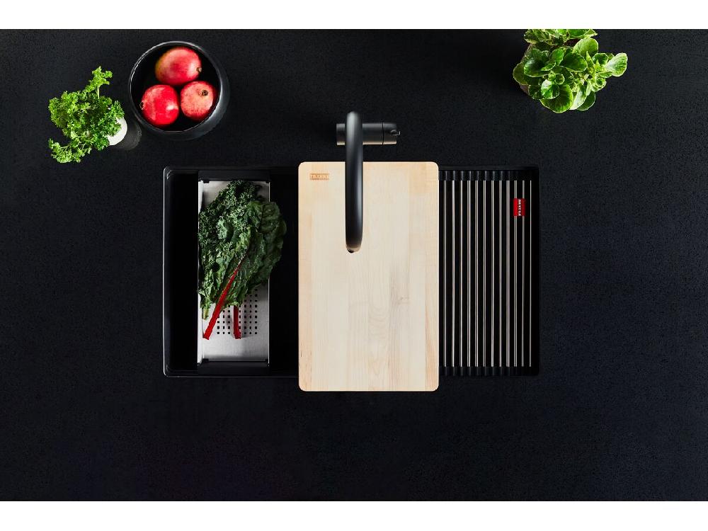 Reece Franke City Fragranite Single Bowl 750mm Undermount Sink Matte Black