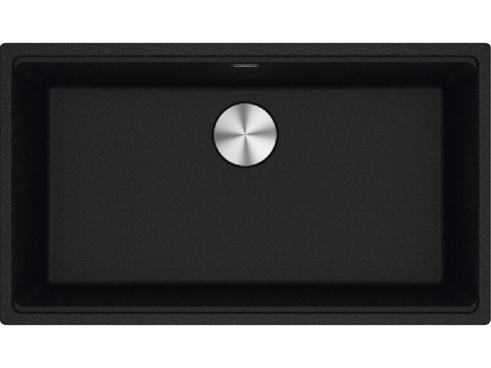 reece Franke City Fragranite Single Bowl 750mm Undermount Sink Onyx