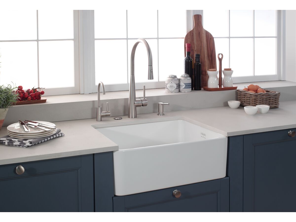 Reece Franke Steel Pull Out Sink Mixer Brushed Stainless Steel (5 Star)