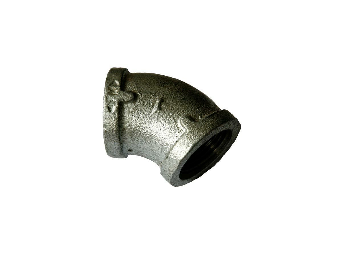 reece Galvanised Malleable Iron Elbow 45 Degrees (Female x Female) 25mm