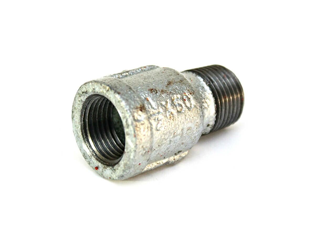reece Galvanised Malleable Iron Extension Socket (Male x Female) 15mm x 30mm Long