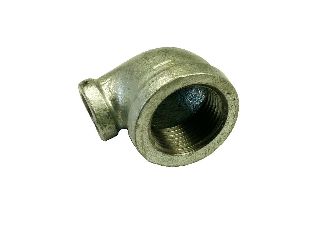 reece Galvanised Malleable Iron Reducing Elbow (Female x Female) 50mm x 32mm