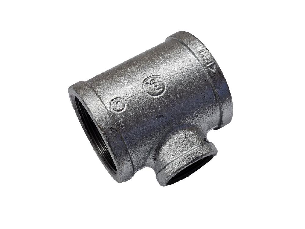 reece Galvanised Malleable Iron Reducing Tee 50mm x 25mm