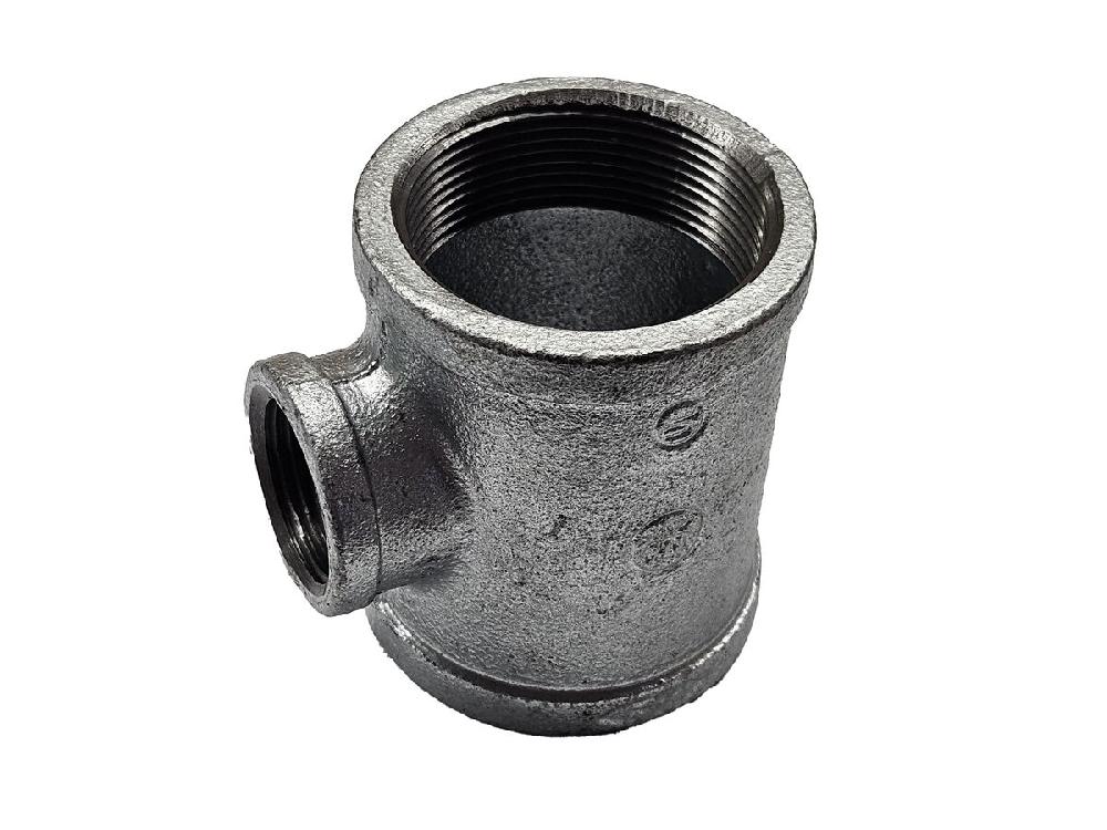 reece Galvanised Malleable Iron Reducing Tee 50mm x 32mm