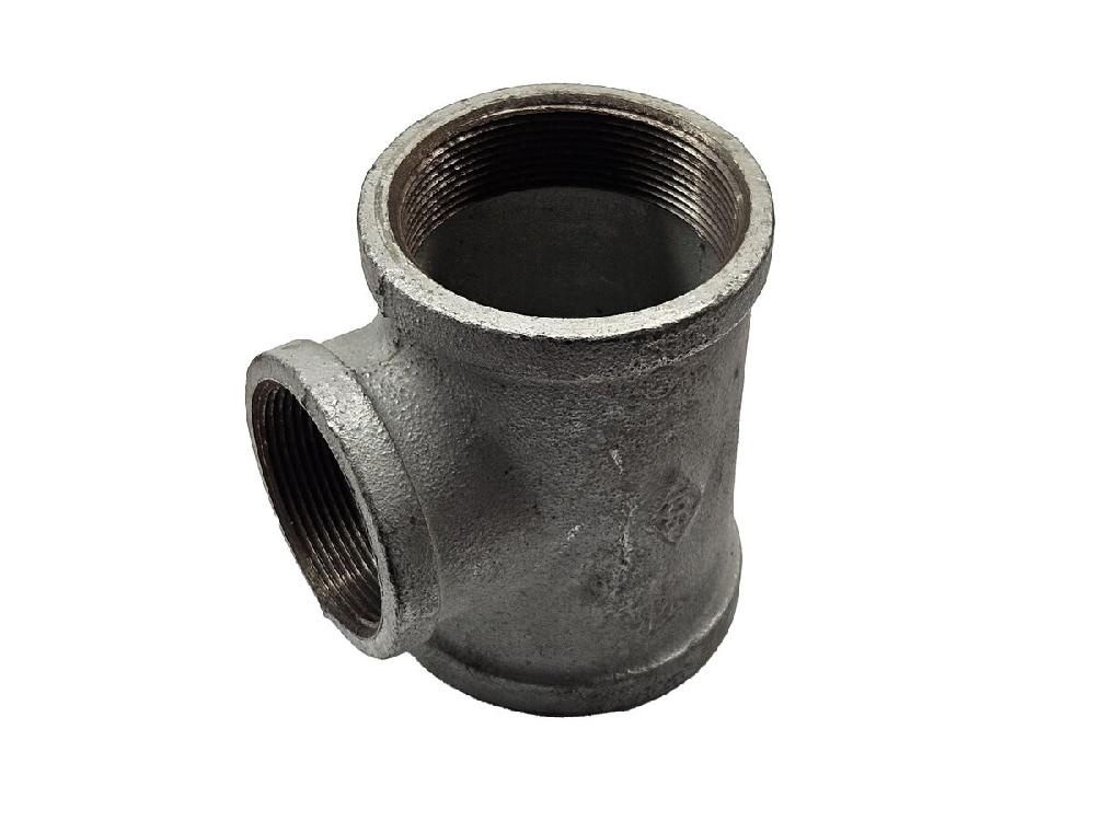 reece Galvanised Malleable Iron Reducing Tee 65mm x 50mm