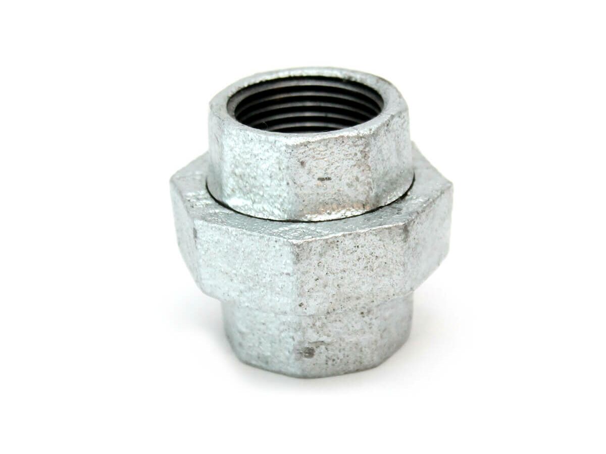 reece Galvanised Malleable Iron Union with Rubber Gasket 40mm