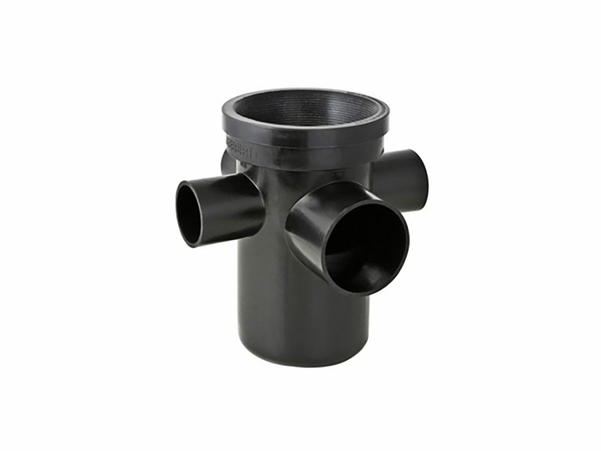 reece Geberit Collector Drain HDPE 75mm x 50mm x 50mm x 50mm x 75mm