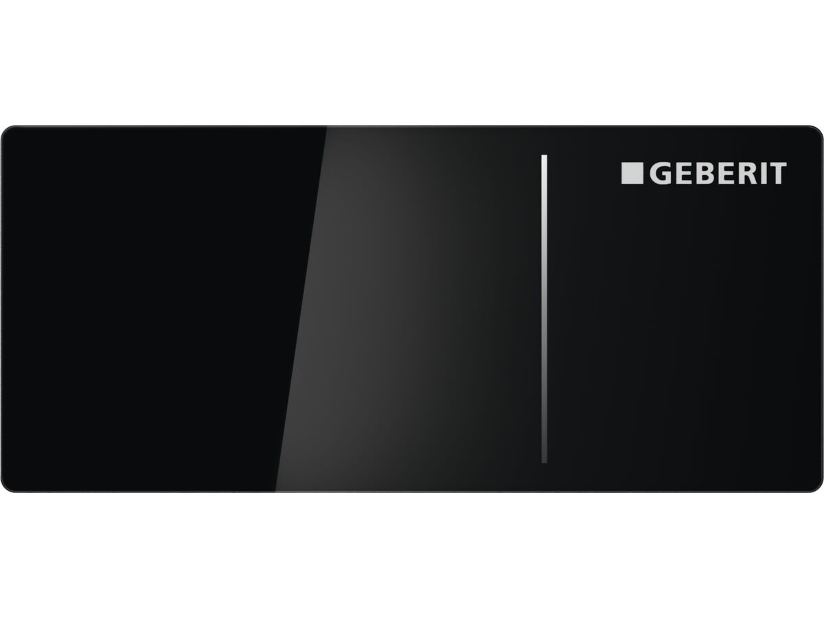 reece Geberit Omega Remote Square 70 Vanity Black Glass