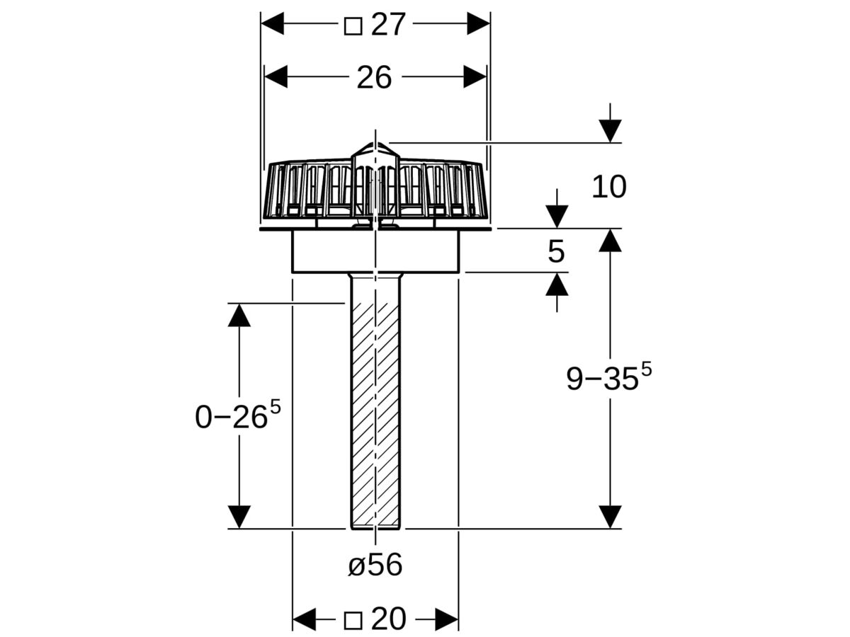 Reece Geberit Pluvia-1 Outlet 12l/s With Flange Gutter