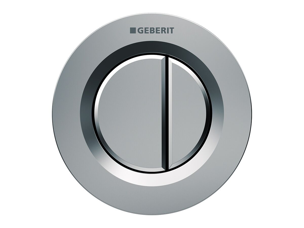 reece Geberit Sigma Remote Round Dual Flush Button Satin Chrome