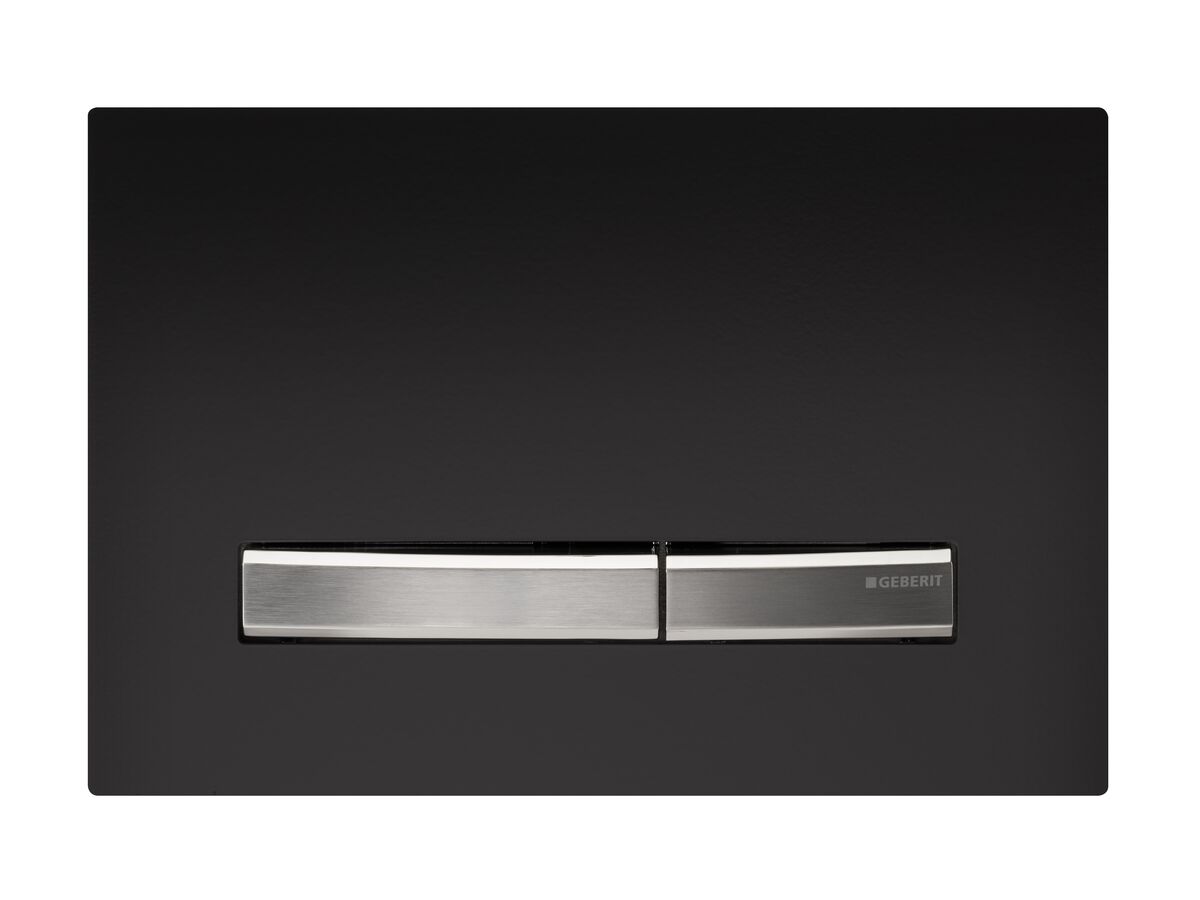 reece Geberit Sigma50 Dual Flush Button Matte Black/Chrome