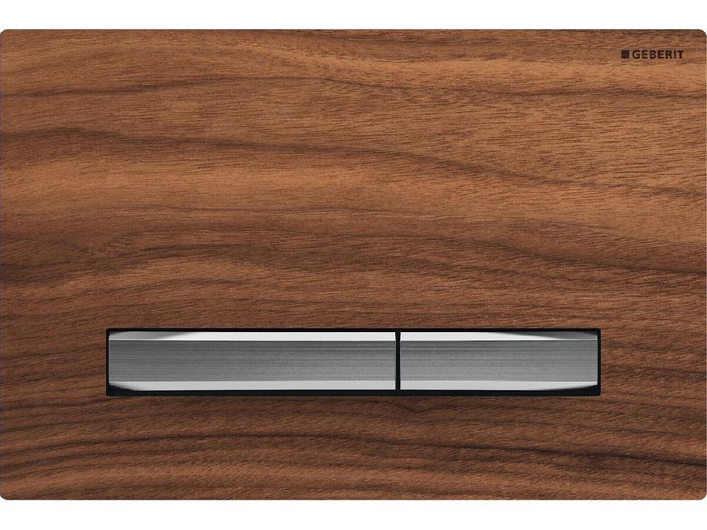 reece Geberit Sigma50 Dual Flush Button Wood/Chrome