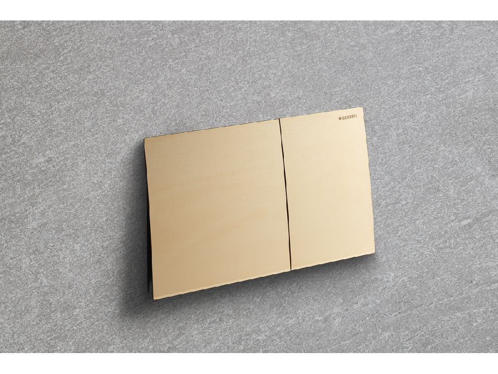 Reece Geberit Sigma70 Dual Flush Button Brass Easy Clean Coating